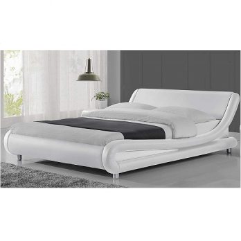 Bed Faux Leather Modern Full / Queen / King