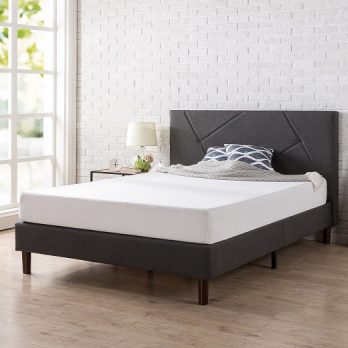 Zinus Upholstered Platform Bed, Queen / King/ Full