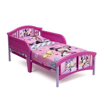 Plastic Toddler Bed, Disney Minnie Mouse