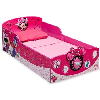 Interactive Wood Toddler Bed, Minnie Mouse